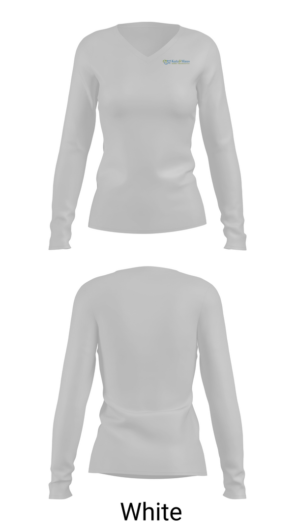 Womens Long Sleeve Vneck Shirt, Katz&Maus - mobiler Haustierservice, , Teamtime, Team time, sublimation, custom sports apparel, team uniforms, spirit wear, spiritwear, sports uniforms, custom shirts, team store, custom team store, fundraiser sports, apparel fundraiser