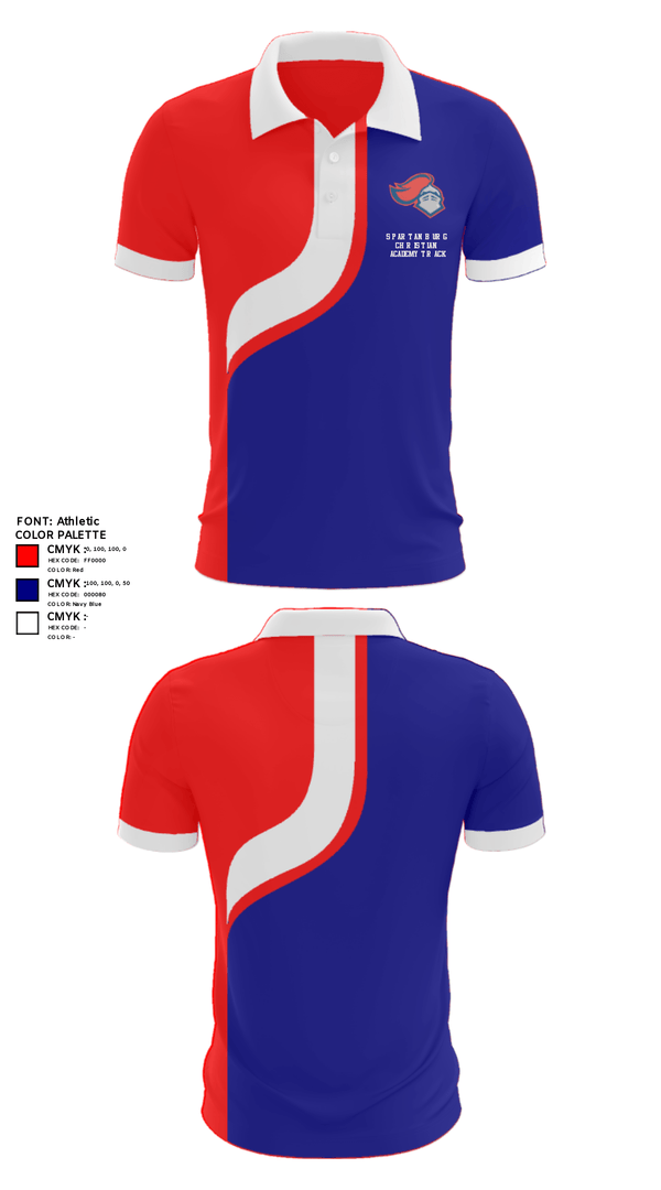 Short Sleeve Performance Polo, Spartanburg Christian Academy Track, Track & Field, Teamtime, Team time, sublimation, custom sports apparel, team uniforms, spirit wear, spiritwear, sports uniforms, custom shirts, team store, custom team store, fundraiser sports, apparel fundraiser