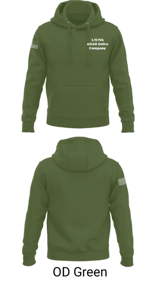 Hoodie, 1/57th ADAR Delta Company, Army, Teamtime, Team time, sublimation, custom sports apparel, team uniforms, spirit wear, spiritwear, sports uniforms, custom shirts, team store, custom team store, fundraiser sports, apparel fundraiser