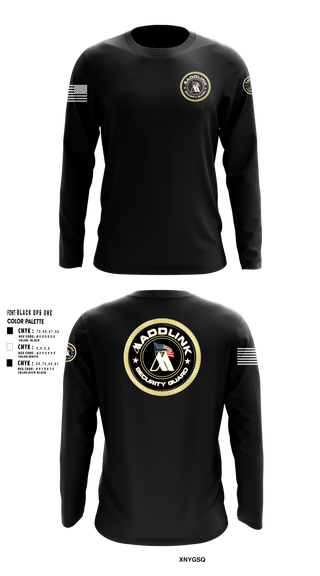 Long Sleeve Performance Shirt, Maddlink Security Guard, , Teamtime, Team time, sublimation, custom sports apparel, team uniforms, spirit wear, spiritwear, sports uniforms, custom shirts, team store, custom team store, fundraiser sports, apparel fundraiser