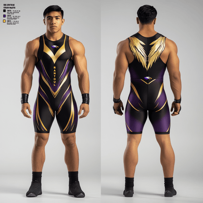 Rantoul Jr. Eagles 24320396 Wrestling Singlet - 8