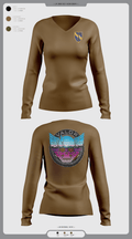 VALOR CO. 5BN, 1SFAB 4859482 Women's Long Sleeve V-neck Shirt - 5