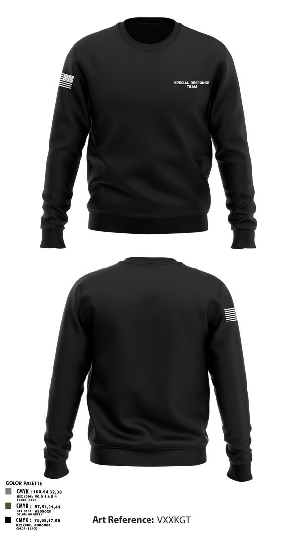 Crew Neck Sweatshirt, Special Response Team, Police, Teamtime, Team time, sublimation, custom sports apparel, team uniforms, spirit wear, spiritwear, sports uniforms, custom shirts, team store, custom team store, fundraiser sports, apparel fundraiser