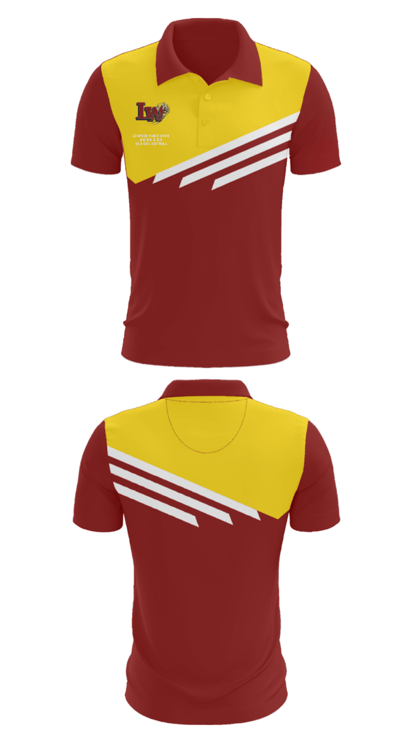 Short Sleeve Performance Polo, Lowpoint-Washburn Junior High School Softball, Softball, Teamtime, Team time, sublimation, custom sports apparel, team uniforms, spirit wear, spiritwear, sports uniforms, custom shirts, team store, custom team store, fundraiser sports, apparel fundraiser