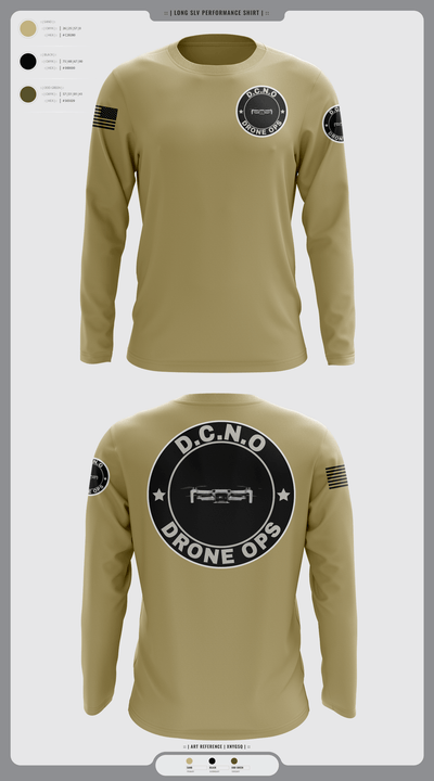 D.C.N.O 91339964 Long Sleeve Performance Shirt - 1