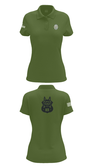 Women's Short Sleeve Performance Polo, Sherwood Foresters, Army, Teamtime, Team time, sublimation, custom sports apparel, team uniforms, spirit wear, spiritwear, sports uniforms, custom shirts, team store, custom team store, fundraiser sports, apparel fundraiser