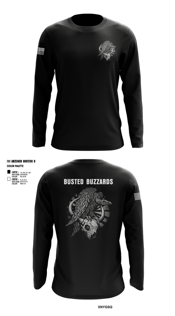 Long Sleeve Performance Shirt, CREW 3 BUSTED BUZZARDS, Army, Teamtime, Team time, sublimation, custom sports apparel, team uniforms, spirit wear, spiritwear, sports uniforms, custom shirts, team store, custom team store, fundraiser sports, apparel fundraiser