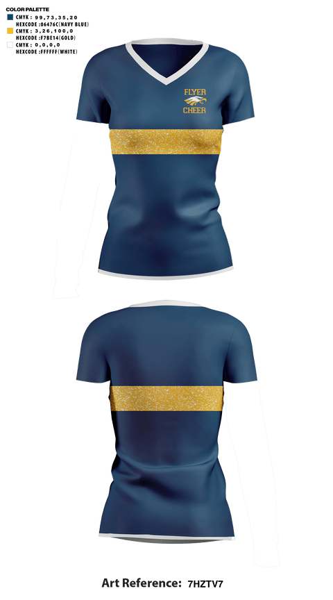 Womens Short Sleeve Vneck Shirt, Franklin County High School Cheer, Cheer, Teamtime, Team time, sublimation, custom sports apparel, team uniforms, spirit wear, spiritwear, sports uniforms, custom shirts, team store, custom team store, fundraiser sports, apparel fundraiser
