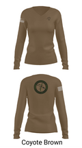 1055th Trans 1st Plt 68355484 Women's Long Sleeve V-neck Shirt - 16
