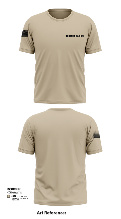 Indiana SAR K9 89767591 Short Sleeve Performance Shirt - 103