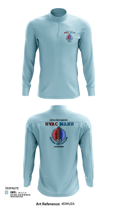 Hvacmannllc 74624786 Quarter Zip Jacket - 120