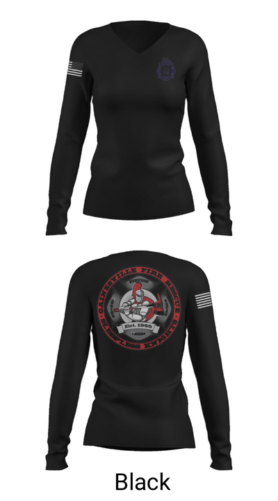 GFR Station 3 95444418 Women's Long Sleeve V-neck Shirt - 37