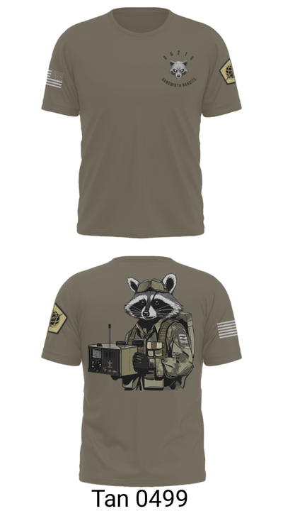 Node 66216 Bandwidth Bandits 75270738 Old School Cotton Feel Shirt - 70
