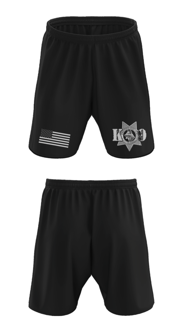 Athletic Shorts With Pockets, Fresno Police Department K9 Unit, Police, Teamtime, Team time, sublimation, custom sports apparel, team uniforms, spirit wear, spiritwear, sports uniforms, custom shirts, team store, custom team store, fundraiser sports, apparel fundraiser