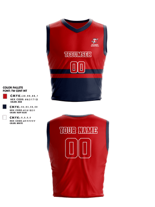 Mens Basketball Jersey, Tecumseh High School Basketball, Women's Basketball, Teamtime, Team time, sublimation, custom sports apparel, team uniforms, spirit wear, spiritwear, sports uniforms, custom shirts, team store, custom team store, fundraiser sports, apparel fundraiser