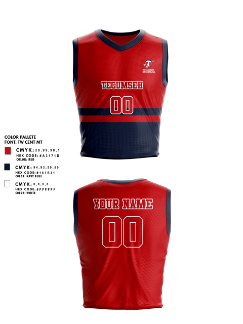 Mens Basketball Jersey, Tecumseh High School Basketball, Women's Basketball, Teamtime, Team time, sublimation, custom sports apparel, team uniforms, spirit wear, spiritwear, sports uniforms, custom shirts, team store, custom team store, fundraiser sports, apparel fundraiser