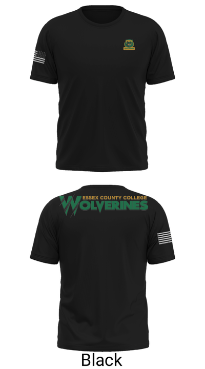 Essex County College Track and Field 69472319 Short Sleeve Performance Shirt - 12