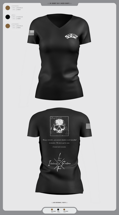 TRF 911 66573604 Women's Short Sleeve V-neck Shirt - 4
