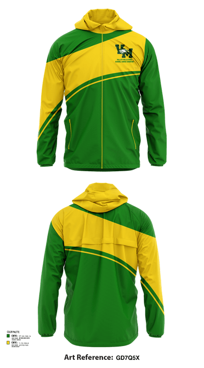 Valley Mills High School Cross Country 52833130 Windbreaker - 112