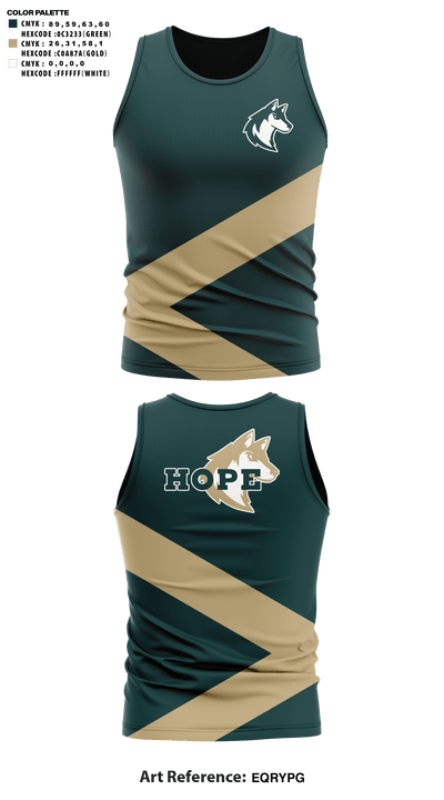 Hope Christian Middle School Cheer 1829633 Tank Top - 41