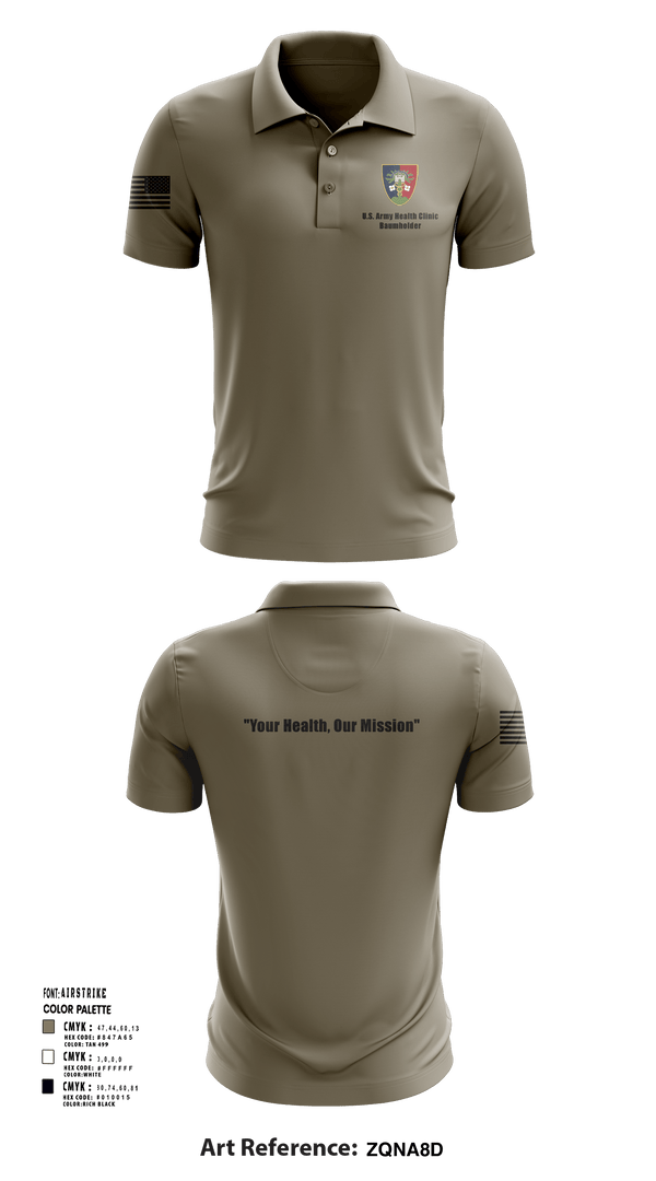Short Sleeve Performance Polo, U.S. Army Health Clinic - Baumholder, Army, Teamtime, Team time, sublimation, custom sports apparel, team uniforms, spirit wear, spiritwear, sports uniforms, custom shirts, team store, custom team store, fundraiser sports, apparel fundraiser