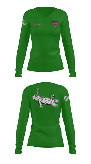 Women's Long Sleeve Vneck Shirt, A Co.2-10 AHB, , Teamtime, Team time, sublimation, custom sports apparel, team uniforms, spirit wear, spiritwear, sports uniforms, custom shirts, team store, custom team store, fundraiser sports, apparel fundraiser