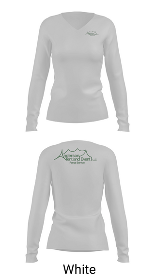 Womens Long Sleeve Vneck Shirt, Anderson Tent&Event LLC, , Teamtime, Team time, sublimation, custom sports apparel, team uniforms, spirit wear, spiritwear, sports uniforms, custom shirts, team store, custom team store, fundraiser sports, apparel fundraiser