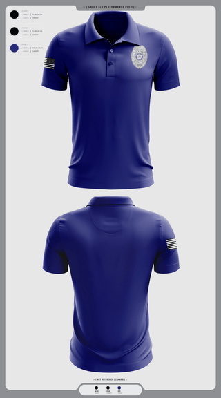Short Sleeve Performance Polo, Dexter Pd, Police, Teamtime, Team time, sublimation, custom sports apparel, team uniforms, spirit wear, spiritwear, sports uniforms, custom shirts, team store, custom team store, fundraiser sports, apparel fundraiser