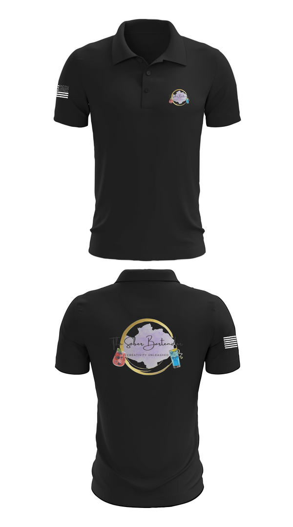Short Sleeve Performance Polo, The Sober Bartender, , Teamtime, Team time, sublimation, custom sports apparel, team uniforms, spirit wear, spiritwear, sports uniforms, custom shirts, team store, custom team store, fundraiser sports, apparel fundraiser