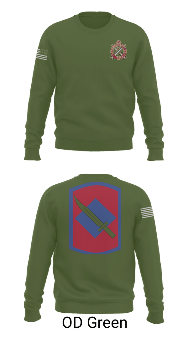 Crew Neck Sweatshirt, Fox Company 39th BSB (FA FSC), National Guard, Teamtime, Team time, sublimation, custom sports apparel, team uniforms, spirit wear, spiritwear, sports uniforms, custom shirts, team store, custom team store, fundraiser sports, apparel fundraiser