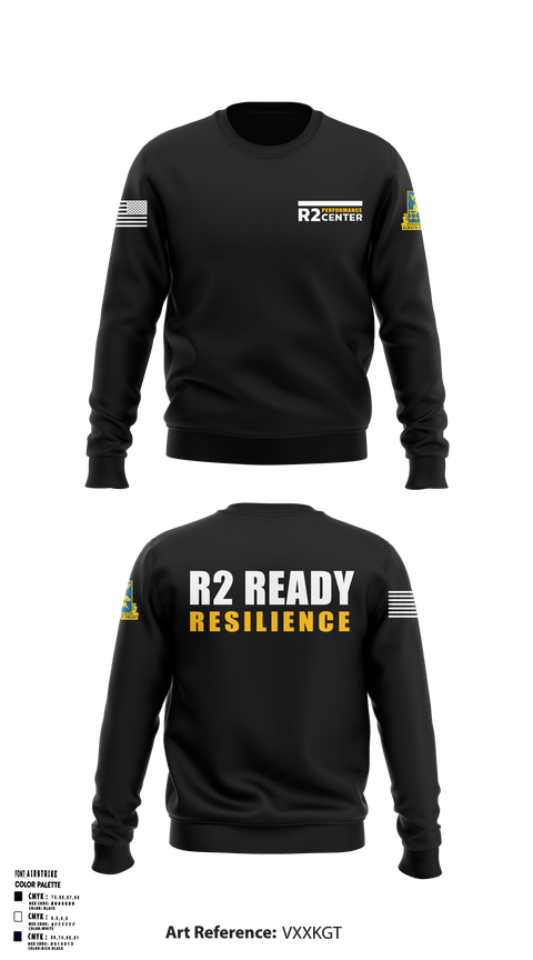 Crew Neck Sweatshirt, Fort Huachuca R2 Performance Center, , Teamtime, Team time, sublimation, custom sports apparel, team uniforms, spirit wear, spiritwear, sports uniforms, custom shirts, team store, custom team store, fundraiser sports, apparel fundraiser