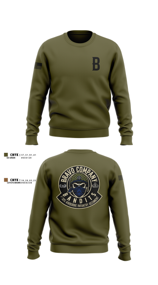 Crew Neck Sweatshirt, , Army, Teamtime, Team time, sublimation, custom sports apparel, team uniforms, spirit wear, spiritwear, sports uniforms, custom shirts, team store, custom team store, fundraiser sports, apparel fundraiser