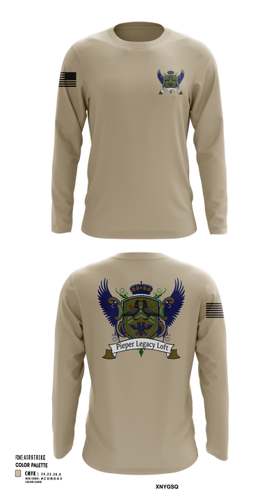 Pieper Legacy Loft 73382173 Long Sleeve Performance Shirt 103