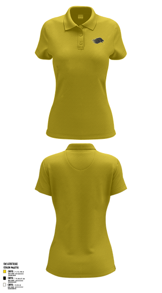 Women's Short Sleeve Performance Polo, Manila Middle School Volleyball, Women's Volleyball, Teamtime, Team time, sublimation, custom sports apparel, team uniforms, spirit wear, spiritwear, sports uniforms, custom shirts, team store, custom team store, fundraiser sports, apparel fundraiser