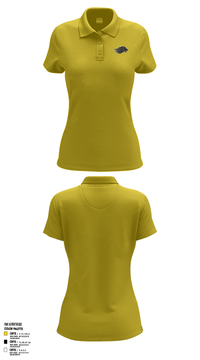Manila Middle School Volleyball 11033273 Women's Short Sleeve Performance Polo  - 2