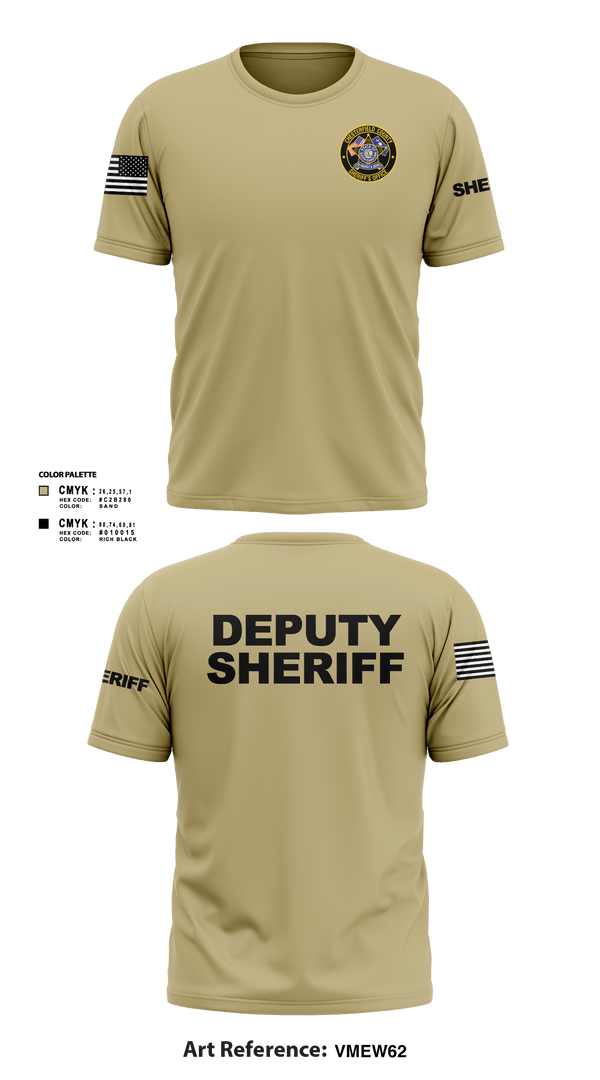 Short Sleeve Performance Shirt, Chesterfield County Sheriff Office, Police, Teamtime, Team time, sublimation, custom sports apparel, team uniforms, spirit wear, spiritwear, sports uniforms, custom shirts, team store, custom team store, fundraiser sports, apparel fundraiser