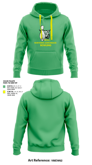 Hoodie, Northern Adirondack Central High School Bowling, Bowling, Teamtime, Team time, sublimation, custom sports apparel, team uniforms, spirit wear, spiritwear, sports uniforms, custom shirts, team store, custom team store, fundraiser sports, apparel fundraiser