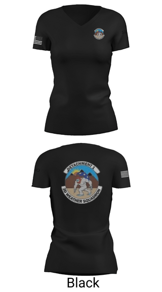 Womens Short Sleeve Vneck Shirt, Detachment 1, 3rd Combat Weather Sqd, Air Force, Teamtime, Team time, sublimation, custom sports apparel, team uniforms, spirit wear, spiritwear, sports uniforms, custom shirts, team store, custom team store, fundraiser sports, apparel fundraiser