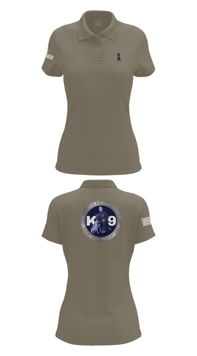 Los Alamitos Police K9 92789810 Women's Short Sleeve Performance Polo  - 71