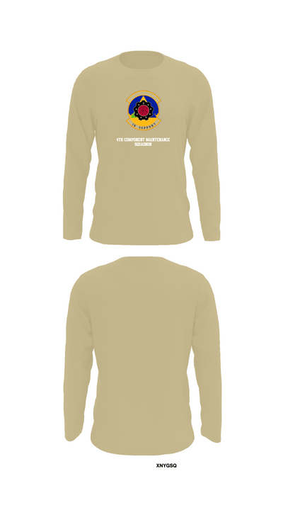 4th Component Maintenance Squadron 36168944 Long Sleeve Performance Shirt - 92