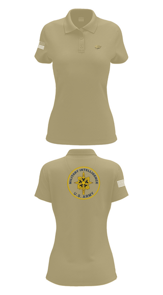 Womens Short Sleeve Performance Polo, 344th Military Intelligence BN, Army, Teamtime, Team time, sublimation, custom sports apparel, team uniforms, spirit wear, spiritwear, sports uniforms, custom shirts, team store, custom team store, fundraiser sports, apparel fundraiser