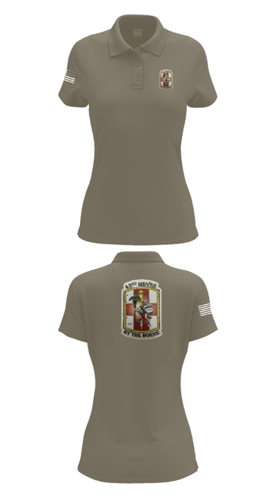 43rd Medical Detachment 2216181 Women's Short Sleeve Performance Polo  - 75