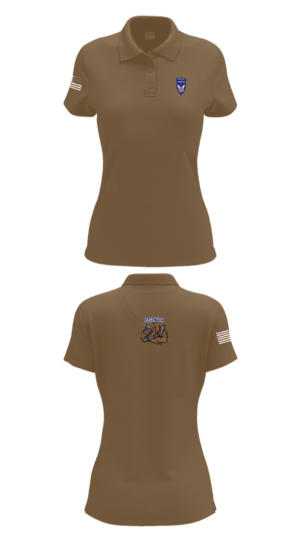 Women's Short Sleeve Performance Polo, 539th CTC(L), Army, Teamtime, Team time, sublimation, custom sports apparel, team uniforms, spirit wear, spiritwear, sports uniforms, custom shirts, team store, custom team store, fundraiser sports, apparel fundraiser