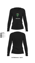 443 CA B Co 51054164 Women's Long Sleeve V-neck Shirt - 22