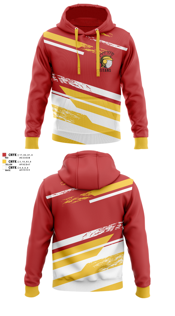 Hoodie, Titans, Golf, Teamtime, Team time, sublimation, custom sports apparel, team uniforms, spirit wear, spiritwear, sports uniforms, custom shirts, team store, custom team store, fundraiser sports, apparel fundraiser