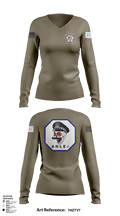 Cpd 68937191 Women's Long Sleeve V-neck Shirt - 124