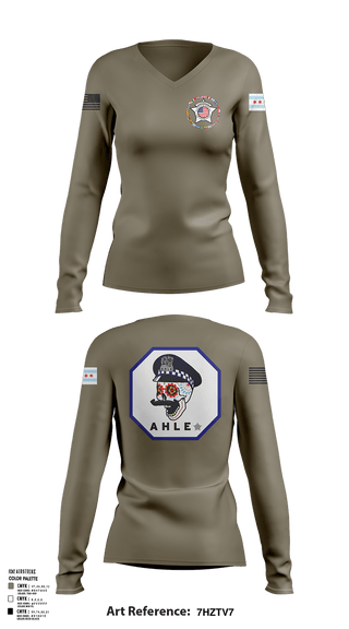 Womens Long Sleeve Vneck Shirt, Cpd, Police, Teamtime, Team time, sublimation, custom sports apparel, team uniforms, spirit wear, spiritwear, sports uniforms, custom shirts, team store, custom team store, fundraiser sports, apparel fundraiser