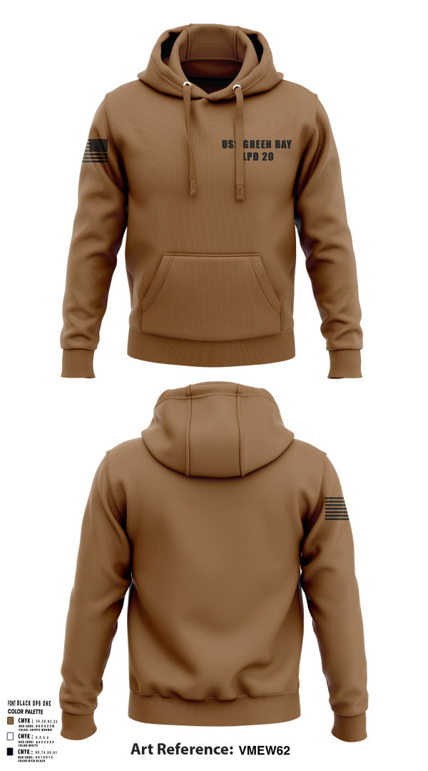 Hoodie, USS GREEN BAY LPD 20, Navy, Teamtime, Team time, sublimation, custom sports apparel, team uniforms, spirit wear, spiritwear, sports uniforms, custom shirts, team store, custom team store, fundraiser sports, apparel fundraiser