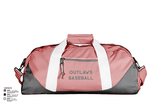 Duffle Bag, Outlaws, Baseball, Teamtime, Team time, sublimation, custom sports apparel, team uniforms, spirit wear, spiritwear, sports uniforms, custom shirts, team store, custom team store, fundraiser sports, apparel fundraiser