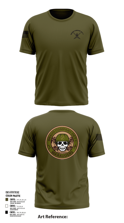 Bravo Company Det 1 Recruiting and Retention Battalion 79622456 Short Sleeve Performance Shirt - 119